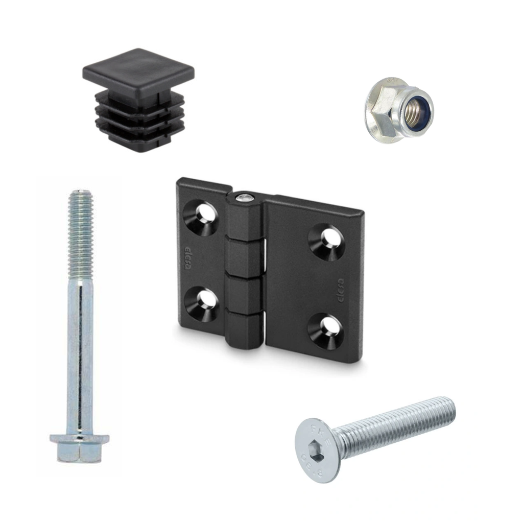 SET ZUR MONTAGE VON MASCHINENSCHUTZGITTERN